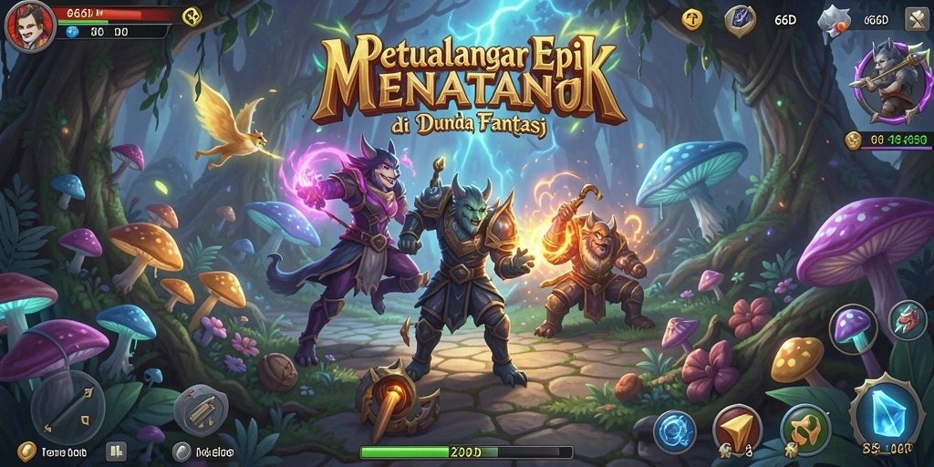 Screenshot gameplay 66D dengan aksi petualangan yang mendebarkan