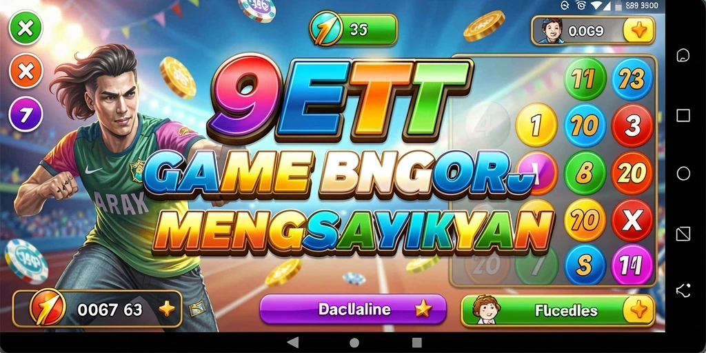 Screenshot 9ET menampilkan momen seru saat bermain Bingo.