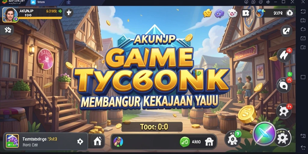 Gameplay mengasah strategi bisnis yang menarik.