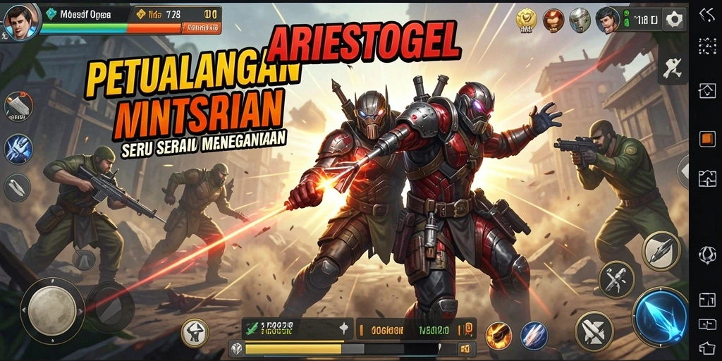 Gameplay seru ARIESTOGEL dengan aksi intens.