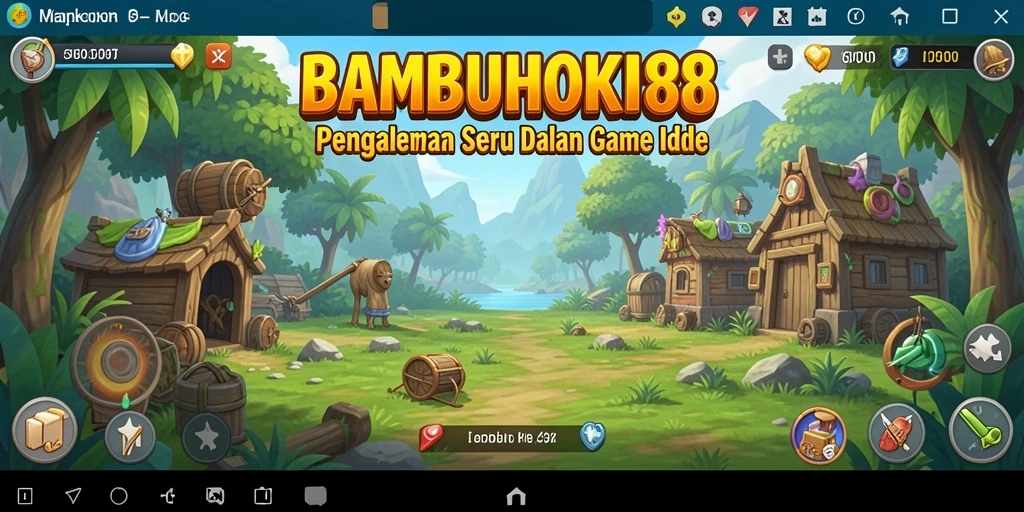 Tampilan screenshot menunjukkan gameplay santai dan menyenangkan dari BAMBUHOKI88.