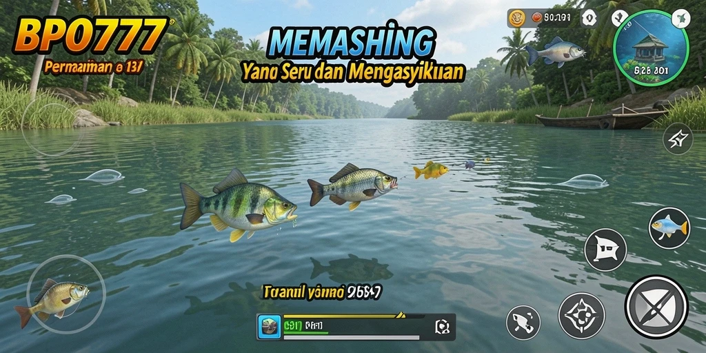 Tampilan menarik dari gameplay BPO777 dengan pengalaman memancing yang seru.
