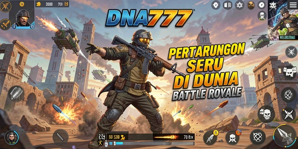 Tangkapan layar dari pertempuran intens dalam DNA777.