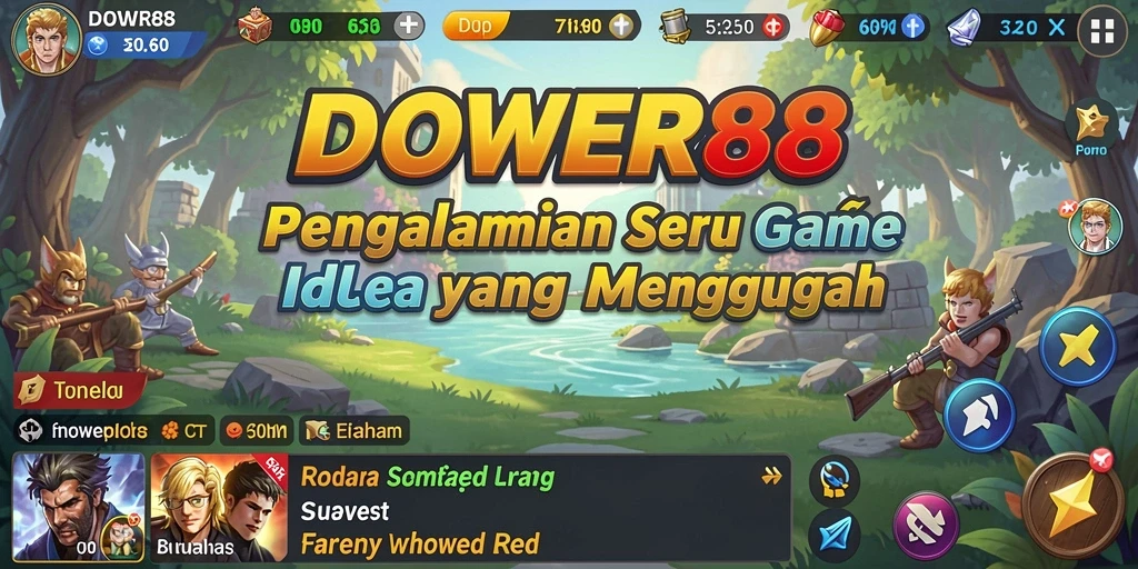 Tampilan gameplay DOWER88 yang seru dan menarik.