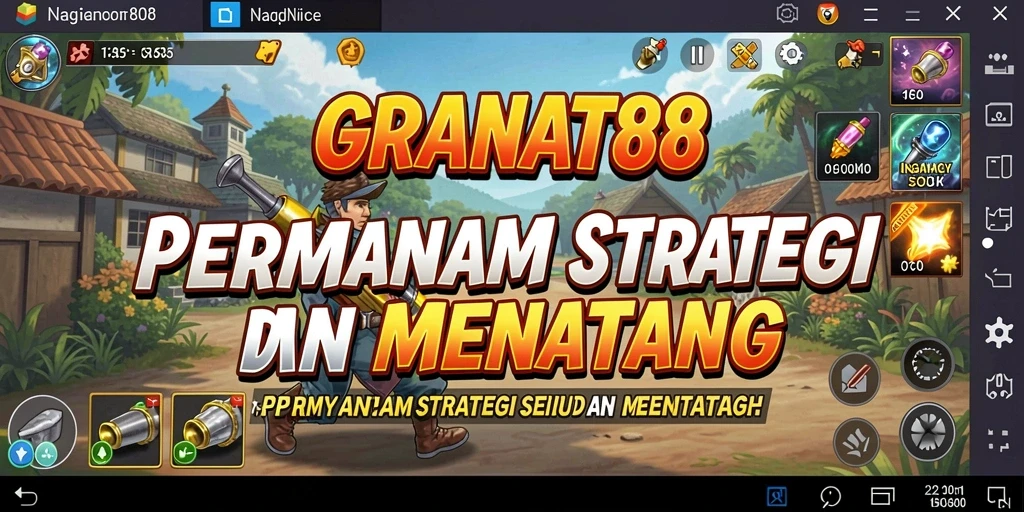 Tampilan gameplay strategis yang intens dan menantang di GRANAT88.