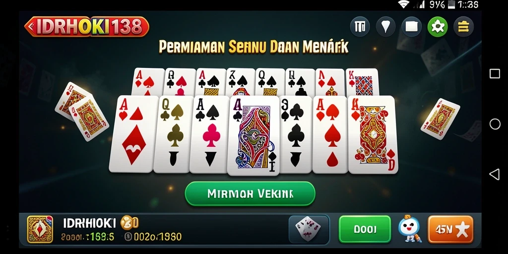 Tampilan gameplay seru IDRHOKI138 dalam permainan Domino.