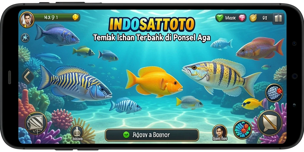 Tampilan menarik gameplay Tembak Ikan di INDOSATTOTO.