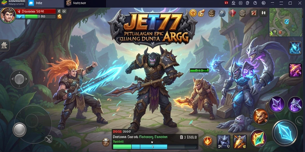 Menampilkan aksi seru dan lingkungan fantastis dalam JET77.