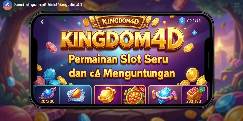 Screenshot gameplay KINGDOM4D yang menampilkan keseruan slot.