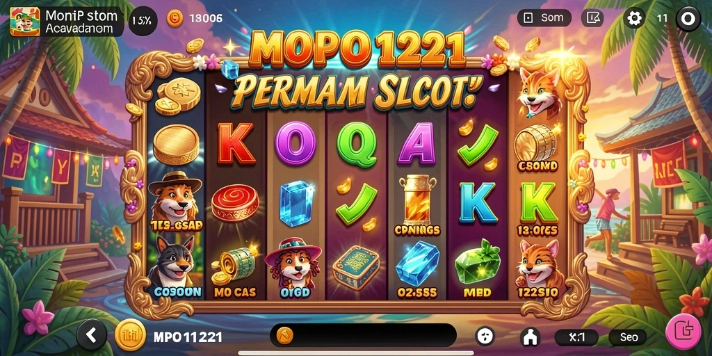 Tampilan menarik dari gameplay Slot yang mengasyikkan di MPO1221.