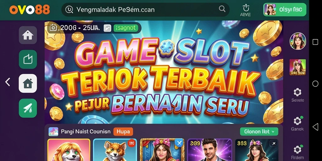 Tampilan menang dan putaran pada OVO88 yang mengasyikkan.