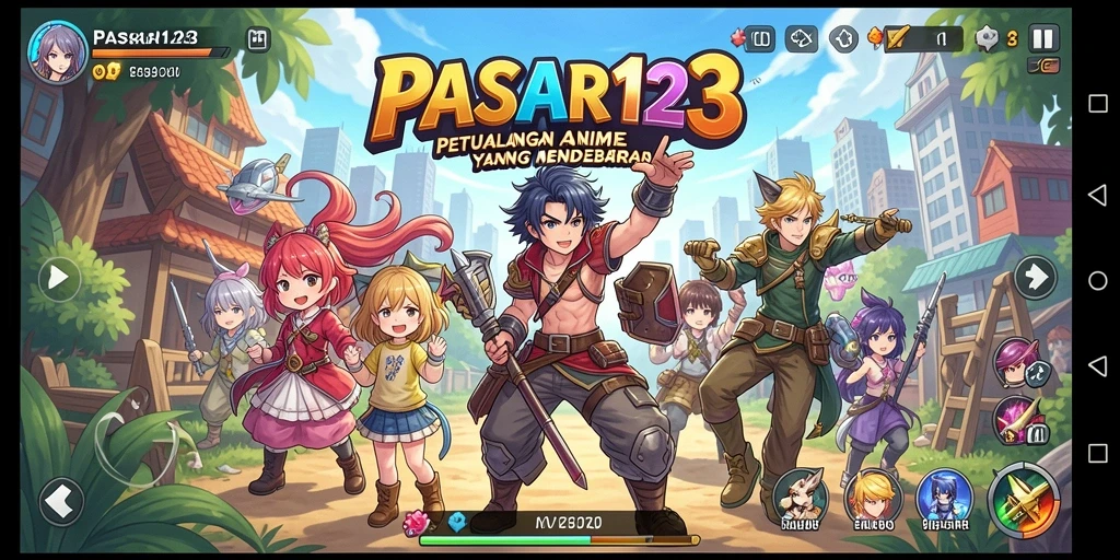 Tampilkan gameplay menarik di dunia anime yang penuh warna.