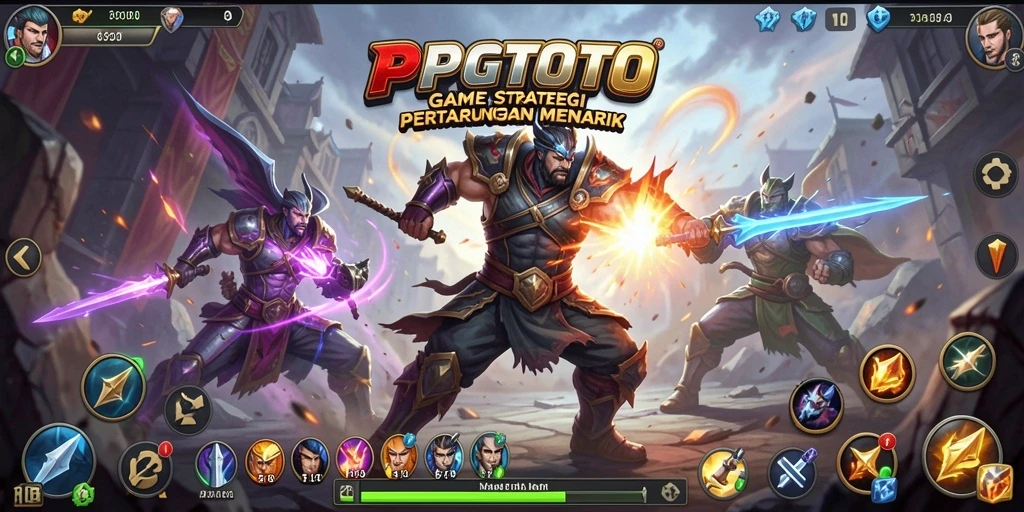 Screenshot PGTOTO menampilkan aksi pertempuran SLG yang intens.