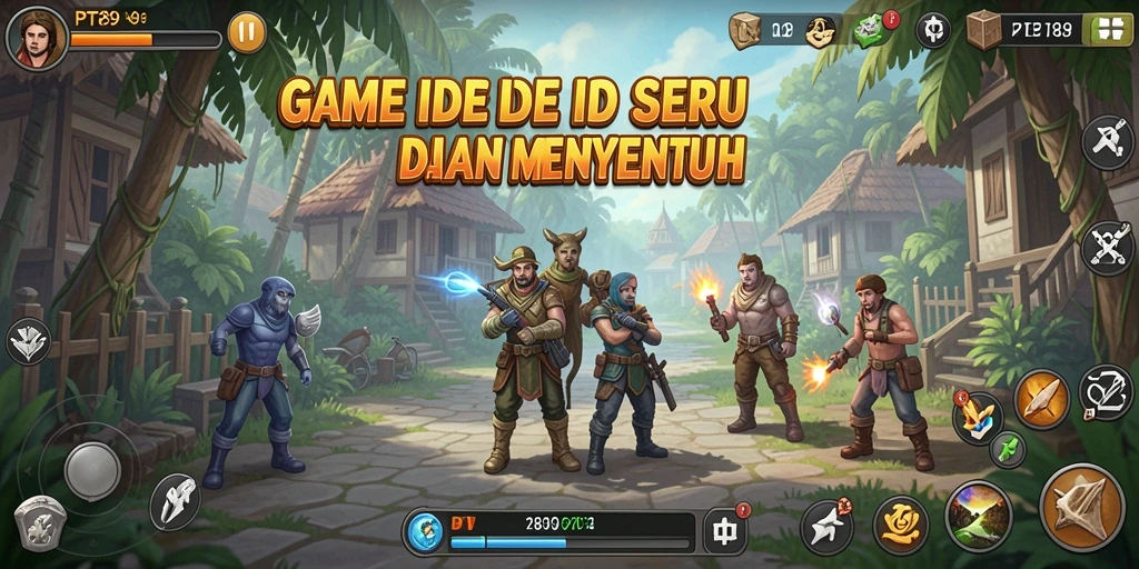 Screenshot utama PT89 menunjukkan gameplay menarik dan desain yang menawan.