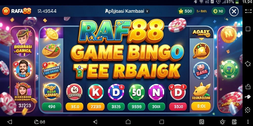 Screenshot gameplay RAFA88 menunjukkan keseruan permainan Bingo yang interaktif.