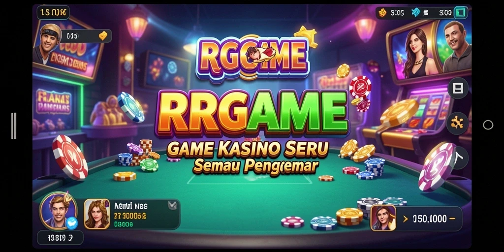 Screenshot RPGAME menampilkan aksi permainan kasino yang mendebarkan.