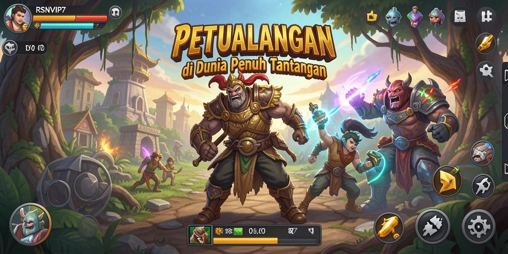 Gambaran gameplay menegangkan dari RSNVIP7 dengan berbagai petualangan seru.