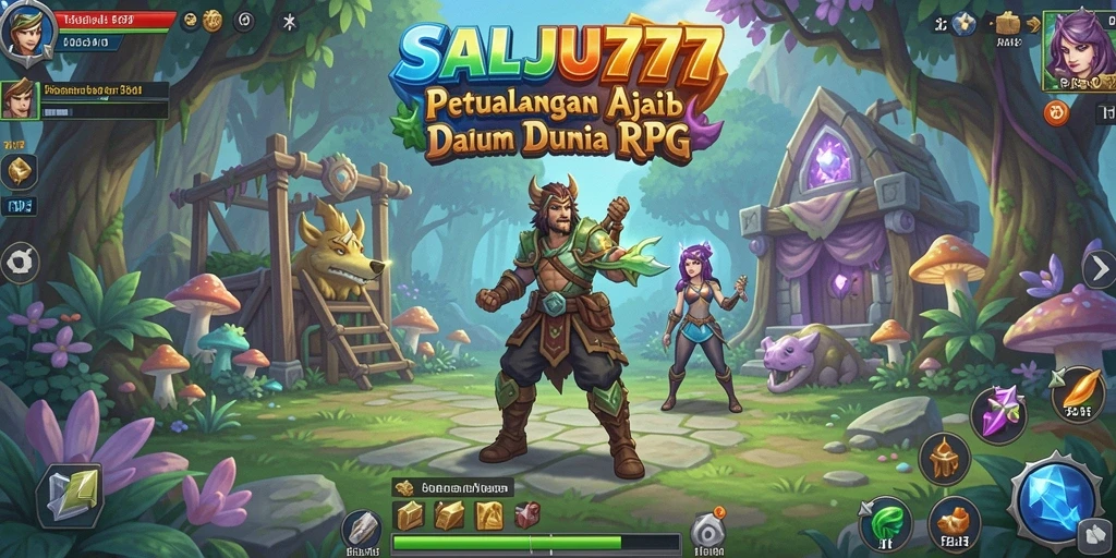 Tangkapan layar gameplay SALJU777 menampilkan aksi pertarungan yang intens.