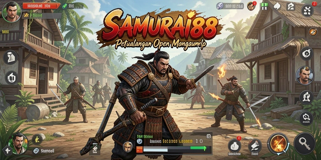 Tampilan gameplay <strong>SAMURAI88</strong> yang mendebarkan di dunia Open World.