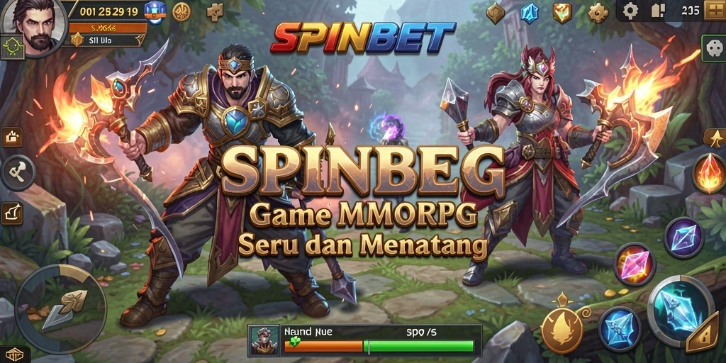 Tampilan gameplay seru dalam SPINBET, menjelajahi dunia MMORPG yang kaya.
