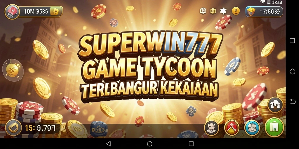 Screenshot gameplay SUPERWIN777 yang menampilkan bisnis yang sukses.