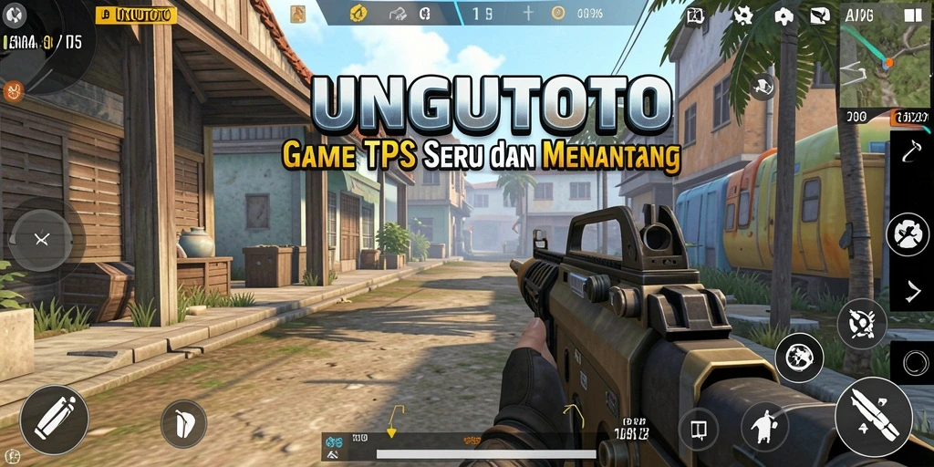 Tampilan gameplay seru dari UNGUTOTO dengan aksi TPS mendebarkan.