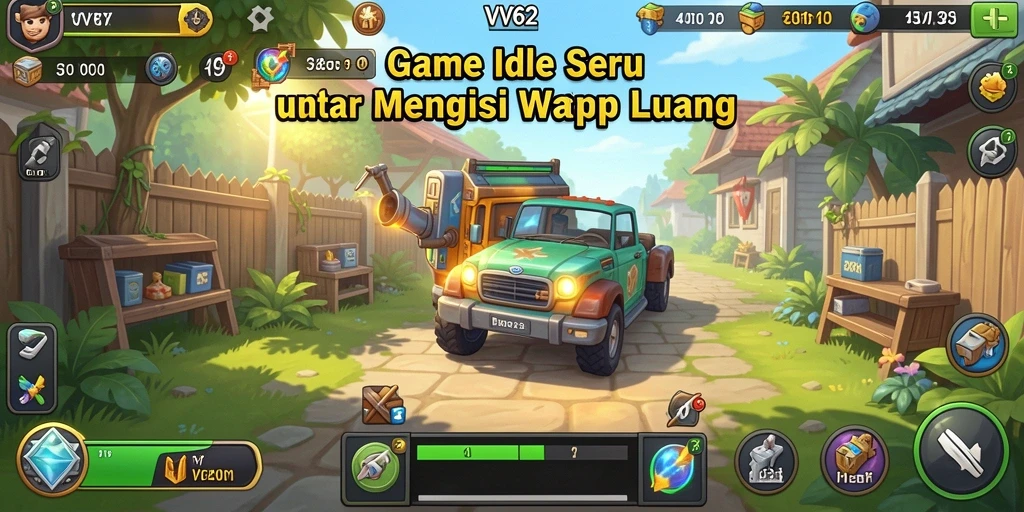 Tangkapan layar menampilkan gameplay santai dan karakter unik di VV62.