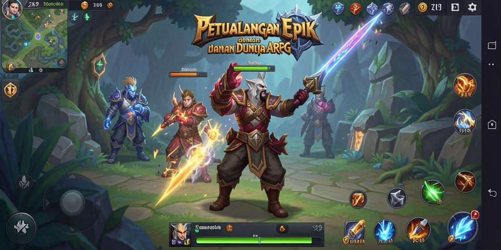 Screenshot gameplay ZK9 yang menampilkan aksi pertempuran epik.