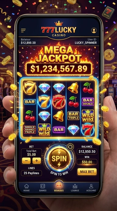 Screenshot proses unduh aplikasi di 777lucky yang cepat dan efisien.